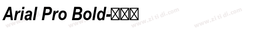 Arial Pro Bold字体转换
